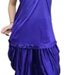 SHENTERPRISES Women's Satin Top and Patiala Nightwear Set | Solid Night Suit Set with Lace Fabric Nightdress for Women and Girls | Regular Length Top with Pyjama Set-picture-16
