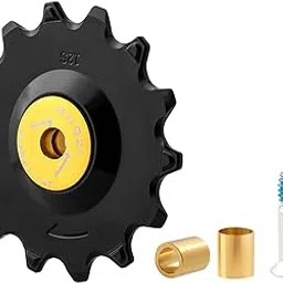 UJEAVETTE Bike Rear Derailleur Pulley Cycling Accessory Ceramic Bearing Ceramic Pulley Black 14T-picture-19