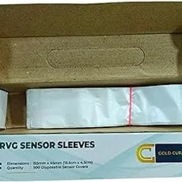 Gold Cura Dental RVG Sleeves | RVG Sensor Sleeves | X-ray Sensor Protective Films | Compatible with Size 1, 1.5 & 2 | Dimensions: L 15.5 CM x W 4.5 CM | Pack of 500 Sleeves-image-12