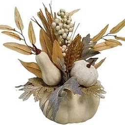 STYLEHEAVEN Artificial Halloween Pumpkin Decor Ornament for Bedroom Thanksgiving Wedding White-picture-29