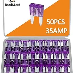 50Pcs 35A Mini Blade Fuses, 35A MiniFuse, ATM APM Blade Fuse, Fusibles Automotive Car MiniFuses Assortment, Mini-Boat-fuses, ATM APM Kit for Car/RV/Truck/Motorcycle-picture-27