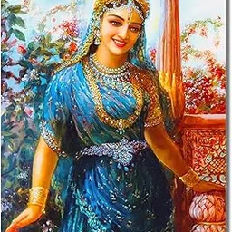 Sikhash Religious Art Canvas Paintings, Shri Radha Rani, Radha Krishna, Wall Art, Hindu Gods, Painting for Wall Décoration, Unframed Painting for Living room, Home Décor, Size - 12X10 inches. a114-picture-10