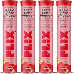 THE PLANT FIX Apple Cider Vinegar Effervescent Tablet with mother | Supports Metabolism & Appetite Control I With 500mg ACV, Vit B6 & B12 I No Maltodextrin, No Added Sugar I Pack of 4 (60 tablets)-image-45
