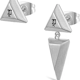 police Prism Mismatch Drop&Stud Earrings for Mens - PEAGE0080101-picture-13