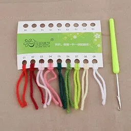 bnf® Flower Pattern Latch Hook Kits Pillow Case Cushion Cover 17x17'' Flower 5 Crafts | Needlecrafts & Yarn | Rug Making | Latch Hooking | Latch Hooking Kits-picture-10