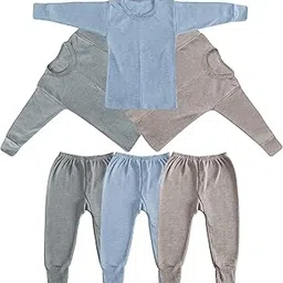 Aakarshini® Thermal Wear for Kids - Full Sleeve Winter Thermals for Boys | Soft Baby Thermal Inner Wear Set of 3-picture-17