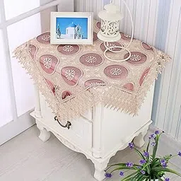 Embroidered Lace Tablecloth Retro Table Cloth Party Decor Wine Red 85X85Cm|Home & Garden|Kitchen Dining & Bar|Linens & Textiles|Tablecloths-picture-16