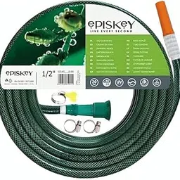 EPISKEY Heavy Duty Expandable Garden Hose Flexible Water Pipe with Double Latex Core PVC Nozzle Water Spray Gun Braided Outer Layer Small No Kink Hose | Multicoloured (10M_PVC)-image-71