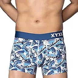 xyxx Men's Urbane & Flux Micromodal Regular Fit Printed Antimicrobial Trunks with No Marks Waistband-picture-25