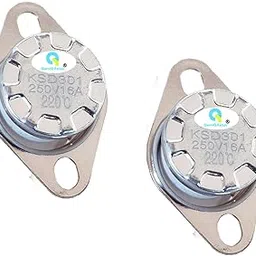 QemiQ Retail®-KSD301 250V 16A 220C Celsius Degree Normally Closed Thermostat Temperature Thermal Control Switch image 1