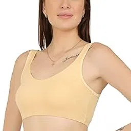 bureaucrat Non Padded Non Wired Everyday Comfortable Sports Bra for Women & Girls, Wider Straps with Racerback Styling-picture-41