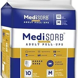 MediSORB Adult Diaper Pants | Medium (M) |Waist 71-110 cm (28-44 inches) |High Absorbency -15 Hrs |Rash-Free |Leakproof |Breathable |Odourless |Elastic Waist |Unisex- Men & Women | 10 Units, Pack of 1-image-13