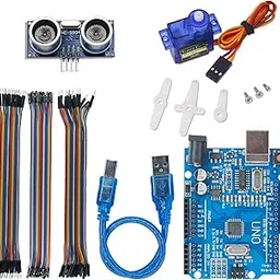 Electronic Spices Combo of Jumper Wire & UNO Board with Ultrasonic Sensor Module (64 Item)-picture-51
