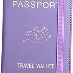 atorse Family Passports Holder Premium Travel Essentials for Family Vacation PU Case Purple-picture-24