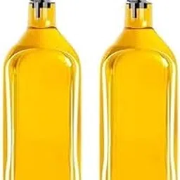 Oval Oil Dispenser Glass Bottle - 1000 Ml, Pack of 1 - Oil Container for Kitchen, Kitchen Accessories Items, Transparent-picture-44