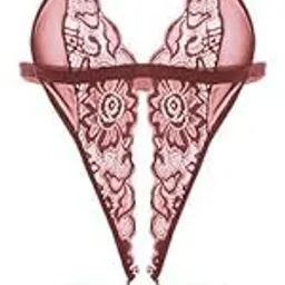Women Deep V Imported Lingerie Lace Teddy Bodysuit, Deep V Halter Design, One-Piece Lingerie Sleepwear,-picture-46