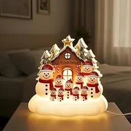 Christmas Led Lamp, Custom Family Snowman Light Box, Personalized Christmas LED Decor, Night Light-picture-17