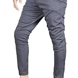 ezee sleeves Men's Stretchable Slim Fit Pants | Lightweight Lycra Trousers with Expandable Waist | Casual & Formal Wear – Dress Pants (Available in 2 Colors)-picture-27