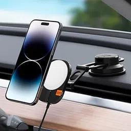 Spigen OneTap Pro 3 15W Apple-Certified MagSafe Car Mount Charger Designed for iPhone 14, 13, 12 - Dashboard/Windshield/Touchscreen Mount image 1