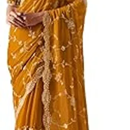 SHREENATH SADI CENTRE Women's Pure Tissue Silk Saree With Woven Zari Banarasi Silk Saree Border With Unstiched Blouse Piece-picture-11