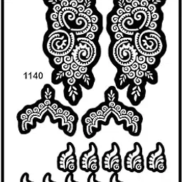 Easy to Use Henna Stencil Sticker for Gives A Professional Look-picture-17