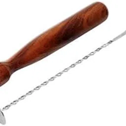 Lifestyle Wooden Muddler Cocktail Mojito Muddler Bar Tool Drink Mint Lime - Best Muddler herb Lemon Garlic Crusher (Spoon)-picture-18