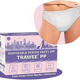 Trawee Disposable Period Panty | Heavy Flow | High Absorption | Leak Proof | No Stain Menstrual Underwear | Anti Fungal & Anti Bacteria Prevents UTI & Rashes | Overnight Protection (4XL)-picture-16