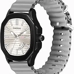 limestone OTUS 3D Dial Day and Date Functioning Watch, Silicone Strap Wrist Watch for Men & Boys, Round Dial Watch, Ideal for Gifting and Daily Wea-picture-19