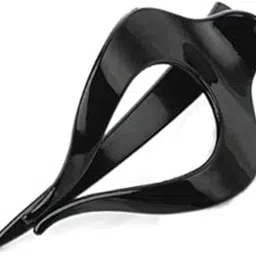 ALIBA COLLECTION Hair Claw Clips Medium Hair Clips for Thin Hair, Black Hair Clips for Women and Girls, Nonslip Jaw Clips[set of 2 pieces] image 1