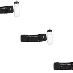 YARNOW 3pcs Sports Fanny Pack Kettle Sports Bag Multi-functional Waist Bag Running Belt Bag Workout Waist Bag Running Waist Bag Riding Waist Bag Water Bottle Bag Nylon Fitness Water Proof, Blackx3pcs, image 1