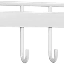 STYLEHEAVEN Wall Mounted Badminton Racquet Rack Hanging Hook for Garage Gym Kindergarten White 4 Hooks-picture-23