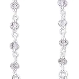 silver tree 925 sterling Silvertree925 Fashionable Beaded Smoky Quartz Earrings in PURE Sterling Silver for Women & Girls (ST975)-picture-28