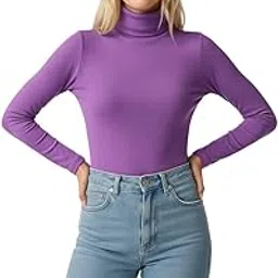 High Neck, Turtle Neck Tops for Women and Tunics Sweaters and Girls T Shirts-picture-22