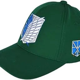 Mellow Attack on Titan Anime Cap | 3D Embroidery on All Sides | Adjustable Cotton Hat for Men & Women | Wings of Freedom | BGMI AOT Event Special | Freesize Baseball Cap Green-picture-53