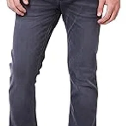spykar Mid Rise Bootcut Fit Black Jeans for Men-picture-19
