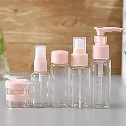 SKINPLUS Travel Bottles Set Travel Bottles & Containers, Toiletry Bag, Refillable Small Mini Empty Plastic Pump/Spray/Squeeze Bottles For Travel Toiletries With Storage Bag (Pink)-picture-41