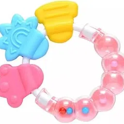 Smilynation Baby Rattle Teething Toys, Soft and Natural Teether for Baby, BPA Free, Silicone Teether Relief Soothing Sore Gums Chew Infants-picture-47