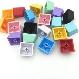 Elacgap OEM Profile Blank Keycaps PBT Rainbow Mixed Colors 1U R4 Keycap for MX switches Mechanical Keyboard (Mixed Colors, 100pcs)-picture-36