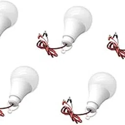 ERH India 12V DC 12 Watts LED Bulb with Alligator Clips (White) (Pack of - 5)-picture-10