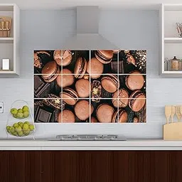 Divine Studio Choco Filled Cookies Kitchen Wall Sticker,Waterproof and Anti Oil Stain,Kitchen Wall Coverings Area (55Cm X 86Cm)DKKWS351NEW-1-picture-25