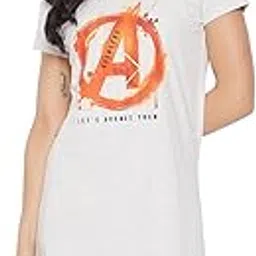 marvel avengers by wear your mind Women's Cotton Casual Regular Sleepshirt-picture-12