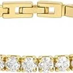 elinor jewels Circular Gem Wristlet 18K Coated Luxe Ornament for Females Charming Armlet for Youth Trendy Luxury Band with Delicate Hand Adornment Professional Attire Accessory Contemporary Fashion image 1