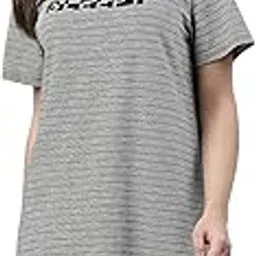 Women Fit And Flare E8S2 Quick Dry 4 Way Stretch Antimicrobial Relaxed Fit Short Sleeves Round Neck Breathable Pure Cotton Slounge Mini Dress-image-70