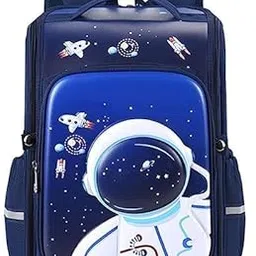 kripara sales Astronaut Design School Bag 3D Hard Shell Bag Cute Stylish Backpack For Girls and boys Kids Ideal Water-Resistant Backpack Shoulder School Bags for Girls Kids Birthday & Rakhi Gift-picture-14