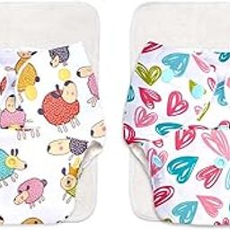 SuperBottoms BASIC Assorted Pack of 2 CPSIA Certified Cotton Cloth Diapers For Baby | Washable & Reusable | 0-3 Years | Freesize | Adjustable | Reduces Rash | With Quick Dry Pad/Insert-picture-12
