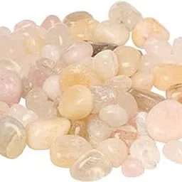 Stone Polished Glossy Decortaive Onyx Pebbles Stones for Home Decor, Garden, Table Decoration and Vase Fillers (White_950gm)-picture-13