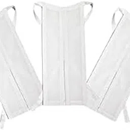 Advocate Neck Band for Lawyers | White Collar Cotton Band for Court Wear | Double Bib Design | Adjustable Fit with self Tie Strings | Unisex Legal Attire – Pack of 3-picture-17