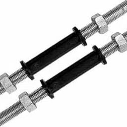 Spanco Home Gym Combo Article 25 mm Thickness 32 Inch Long Curl Rod for Fitness, Weight Lifting, Muscles Building, Body Toning & Body Shaping-image-14