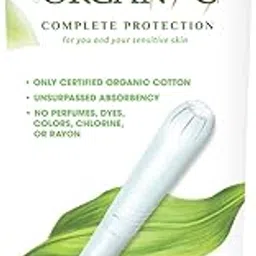 Organyc 100% Organic Cotton Tampons with Applicator for Sensitive Skin, REGULAR, 16 count-picture-12