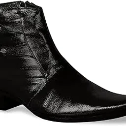 shoe bazar Men's Brown Leather Boots-picture-43